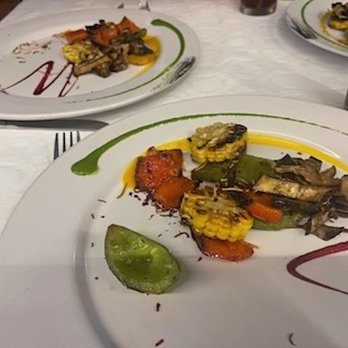 Vibrant - Veggies roasted to go with our fresh caught fish being cooked. Plate was a work of art. - Seafood Near Me - Cabo San Lucas, BCS Vibrant - Veggies roasted to go with our fresh caught fish being cooked. Plate was a work of art. - Seafood Near Me - Cabo San Lucas, BCS