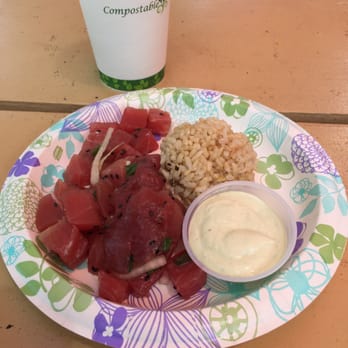 Sleeping Giant Grill - Poke bowl with brown rice - Seafood Near Me - Kapaa, Hawaii