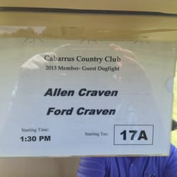 Cabarrus Country Club - CCC Member Guest 2013