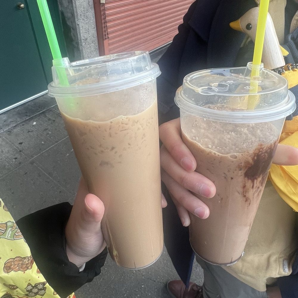 Mee Sum Pastry - Iced mocha latte and iced americano - Seafood Near Me - Seattle, Washington