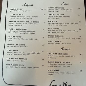 Sorella - Dinner menu - Italian Near Me - San Francisco, California Sorella - Dinner menu - Italian Near Me - San Francisco, California