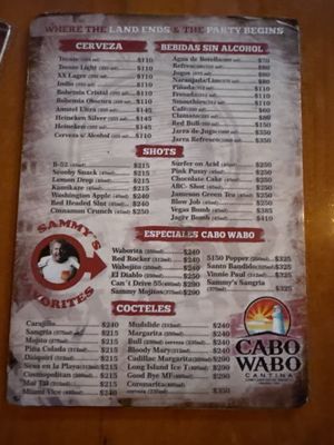 Menu photo 6 Cabo Wabo Cabo San Lucas, BCN