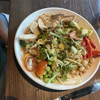 Thirsty Lion - Brussels Sprouts, Quinoa & Roasted Chicken Salad - American Near Me - The Colony, Texas Thirsty Lion - Brussels Sprouts, Quinoa & Roasted Chicken Salad - American Near Me - The Colony, Texas
