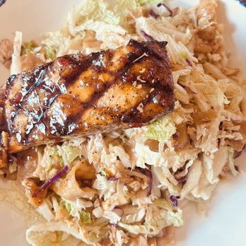 Mia's Table - This is my Asian Chopped salad with salmon, it was very tasty and crunchy. - American Near Me - Shenandoah, Texas