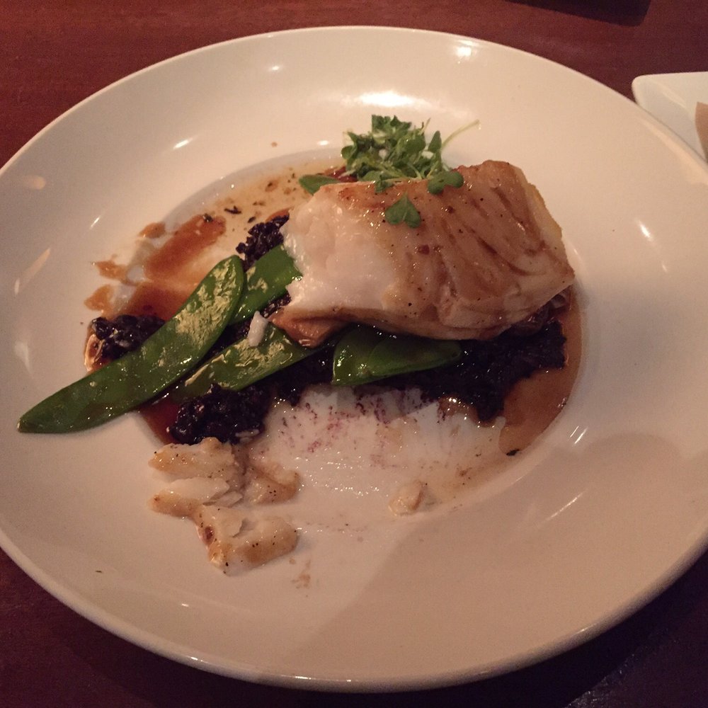 Seasons 52 - The Sea bass with black rice. - New American Near Me - Schaumburg, Illinois Seasons 52 - The Sea bass with black rice. - New American Near Me - Schaumburg, Illinois