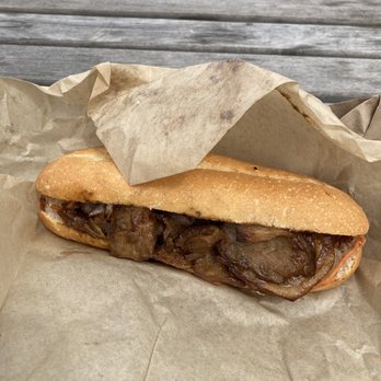 Rustle & Still Café - Char siu BBQ Pork banh mi minus cilantro - Coffee & Tea Near Me - Toronto, Ontario Rustle & Still Café - Char siu BBQ Pork banh mi minus cilantro - Coffee & Tea Near Me - Toronto, Ontario