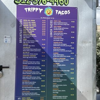 Trippy Tacos - Menu - Food Trucks Near Me - Austin, Texas