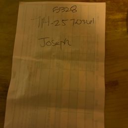 What type of customer service you write down on a hat tag like this.