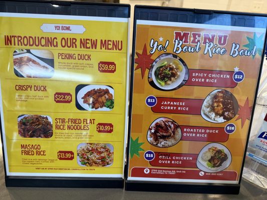 Menu photo 1 Yo! Bowl Carrollton, TX
