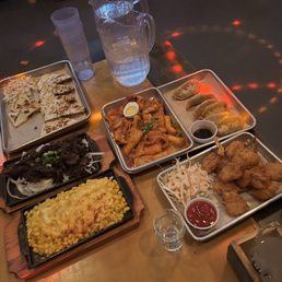 a variety of food items on a table a variety of food items on a table