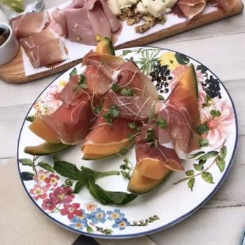 Call Me Gaby - Prosciutto wrapped cantaloupe melon mortadella prosciutto grapes cheese w amazing olives - Italian Near Me - Miami Beach, Florida Call Me Gaby - Prosciutto wrapped cantaloupe melon mortadella prosciutto grapes cheese w amazing olives - Italian Near Me - Miami Beach, Florida