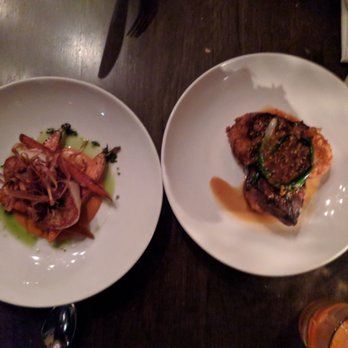 Swift's Attic - Seared scallops and Korean BBQ flank steak - New American Near Me - Austin, Texas