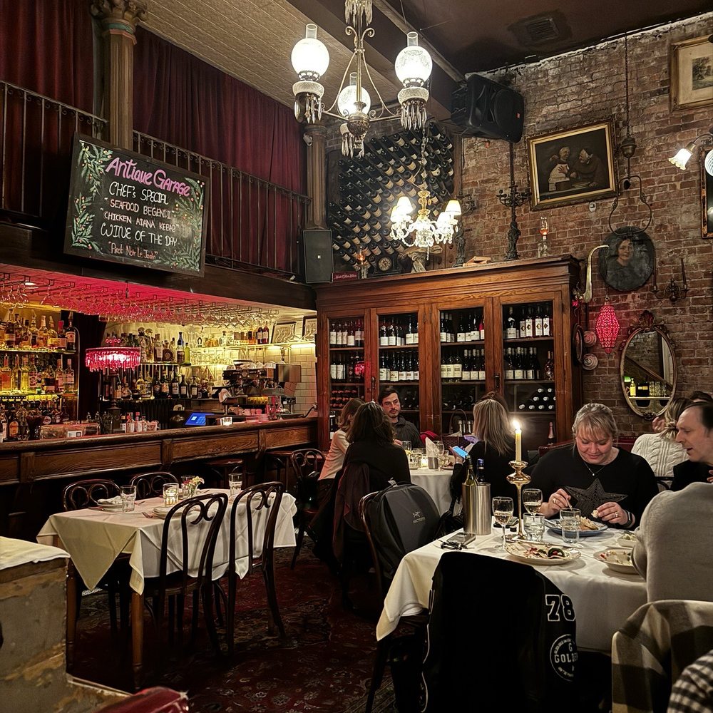Antique Garage Soho - The dining room - Mediterranean Near Me - New York, New York Antique Garage Soho - The dining room - Mediterranean Near Me - New York, New York