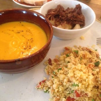 La Esquina - Carrot soup, oxtail and couscous - Mediterranean Near Me - Barcelona, B