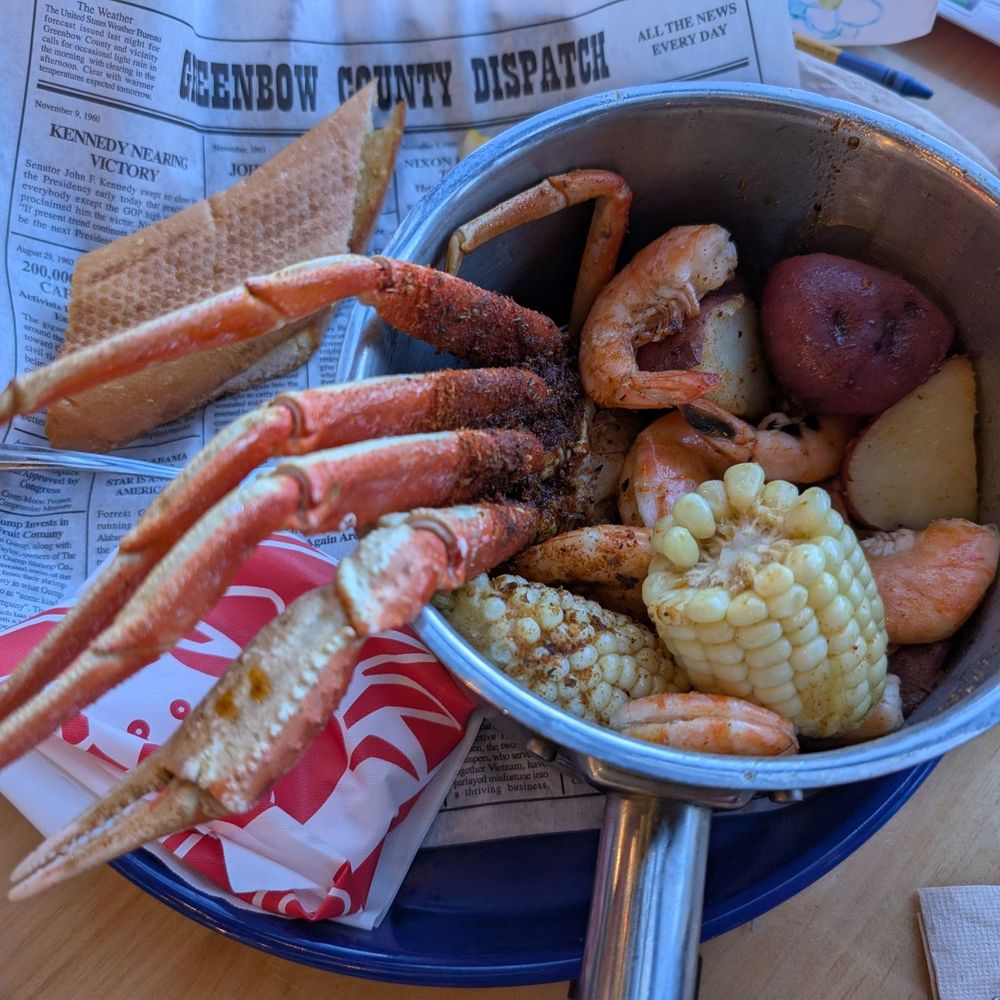 Bubba Gump Shrimp - Crab and shrimp boil was popular with the kids. - Seafood Near Me - Monterey, California Bubba Gump Shrimp - Crab and shrimp boil was popular with the kids. - Seafood Near Me - Monterey, California