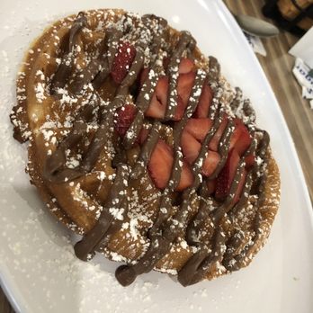 @ The Diner - Strawberry Nutella Waffle - Breakfast & Brunch Near Me - Orlando, Florida