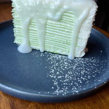 U :Dessert Story - Young Coconut Pandan Crepe Cake - Desserts Near Me - Berkeley, California U :Dessert Story - Young Coconut Pandan Crepe Cake - Desserts Near Me - Berkeley, California