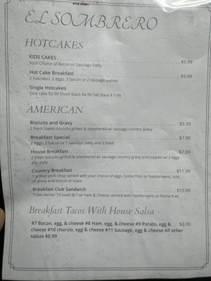 Menu photo 2 El Sombrero Canton, TX