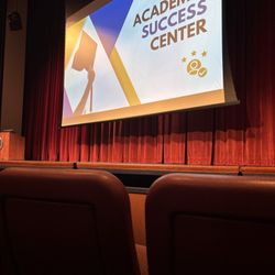 University of Pittsburgh At Bradford - The theater stage from the second row.