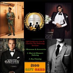 Westgate Tailors & Menswear - Gift Card always available for any Special Occasion & for any amount!