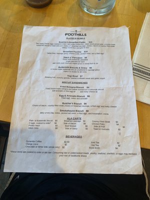 Menu photo 2 Foothills Butcher Bar - Black Mountain Black Mountain, NC
