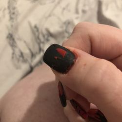 B Nails - Chipped and wet nail polish