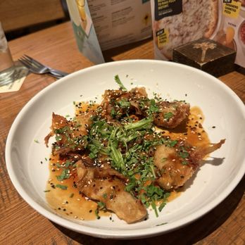 California Pizza Kitchen - SZECHWAN CHICKEN DUMPLINGS (fried) - Pizza Near Me - Irvine, California California Pizza Kitchen - SZECHWAN CHICKEN DUMPLINGS (fried) - Pizza Near Me - Irvine, California