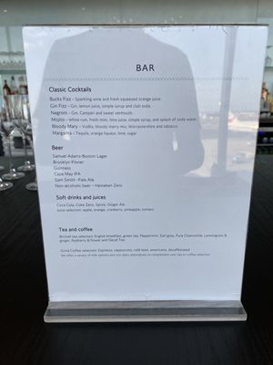 Menu photo 2 British Airways Lounge Newark, NJ