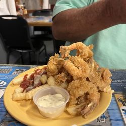 Fried shrimp plate