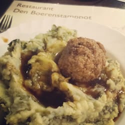 Den Boerenstamppot - Stamppot and meatball