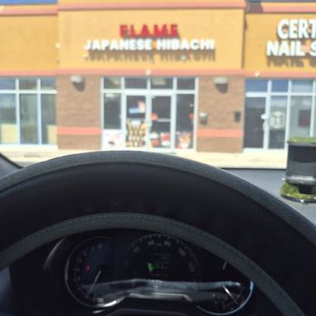 Flame Japanese Hibachi - Storefront from my car - Bubble Tea Near Me - Baltimore, Maryland
