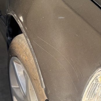 Oceanside Airbrush - Front fender over polished - Body Shops Near Me Oceanside Airbrush - Front fender over polished - Body Shops Near Me