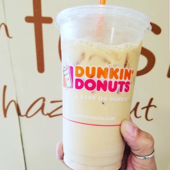 Dunkin' - Dark roast coffee with cream and non-sweetened French vanilla. - Donuts Near Me - Flower Mound, Texas
