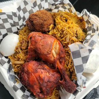 Confused Kitchen - Devil beef short rib biryani with all the fixings - Burgers Near Me - Toronto, Ontario