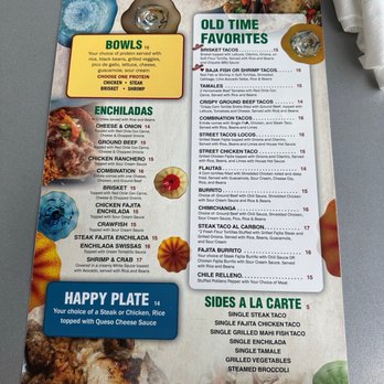 Mi Padres - Menu - Mexican Near Me - Baton Rouge, Louisiana
