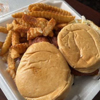 Crazy D's Hot Chicken - 2 GIANT sliders- they shouldn't even be called sliders! - Chicken Shop Near Me - Reno, Nevada Crazy D's Hot Chicken - 2 GIANT sliders- they shouldn't even be called sliders! - Chicken Shop Near Me - Reno, Nevada
