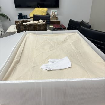 Gown Preservation Specialists - Packaging of dress inside protective box. - Dry Cleaning Near Me - Corona, California