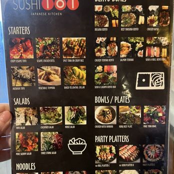 Sushi 101 - Menu - Japanese Near Me - Los Angeles, California