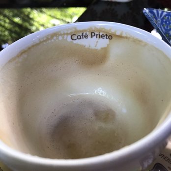 Cafe Prieto - Empty cup - always a good sign ! - Cafes Near Me - Cidra, Puerto Rico