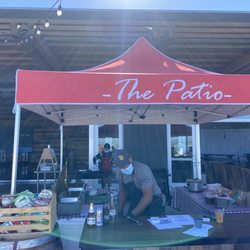 The Patio - Grilling the burgers