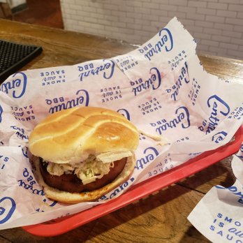 Central BBQ - Bologna sandwich-Coleslaw comes on side to add to sandwich - Barbeque Near Me - Memphis, Tennessee