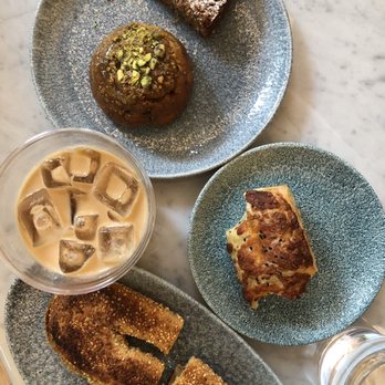K'Far Cafe - Walnut Cake, Yemenite Latte, Egg and Cheese Jerusalem Bagel, Swiss Chard Boreka - Cafes Near Me - Philadelphia, Pennsylvania K'Far Cafe - Walnut Cake, Yemenite Latte, Egg and Cheese Jerusalem Bagel, Swiss Chard Boreka - Cafes Near Me - Philadelphia, Pennsylvania