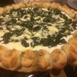 Gregorio's Pizzeria & Trattoria - Princess pie   Spinach & Ricotta with garlic knot crust