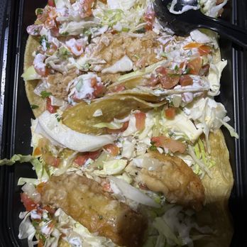 Castaneda's Mexican Food - Pedi 4 tacos de pescado pero la verdad medieron pura tortilla y más lechuga que pescado $5.49 no se los recomiendo - Mexican Near Me - Menifee, California Castaneda's Mexican Food - Pedi 4 tacos de pescado pero la verdad medieron pura tortilla y más lechuga que pescado $5.49 no se los recomiendo - Mexican Near Me - Menifee, California