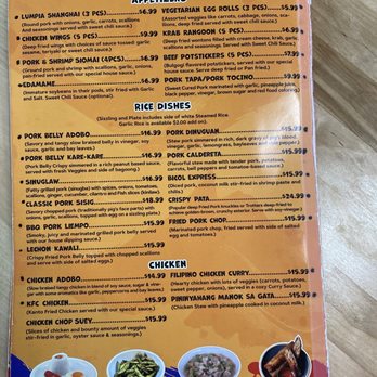 Tambayan at Kusina - Menu - Filipino Near Me - Orlando, Florida Tambayan at Kusina - Menu - Filipino Near Me - Orlando, Florida