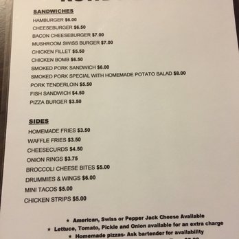 Rowdy's Bar & Grill - menu - Bars Near Me - Prairie Du Chien, Wisconsin Rowdy's Bar & Grill - menu - Bars Near Me - Prairie Du Chien, Wisconsin
