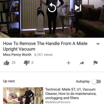 Acton Vacuum & Appliance - Here is how to remove the top part of vacuum. Check out YouTube!   You don't need a special tool. - Appliances & Repair Near Me - Acton, Massachusetts