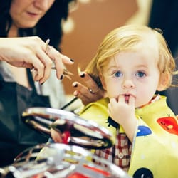 First haircut with Miss Gina.