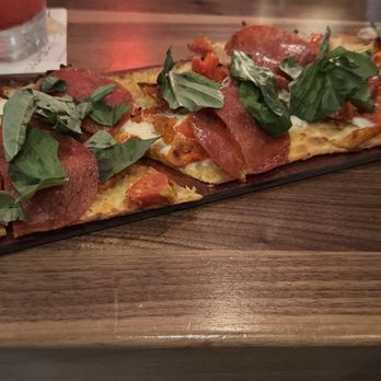 Seasons 52 - Pepperoni Flatbread - New American Near Me - Bradenton, Florida Seasons 52 - Pepperoni Flatbread - New American Near Me - Bradenton, Florida