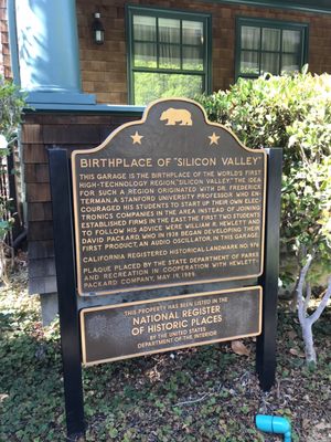 Birthplace of Silicon Valley by null